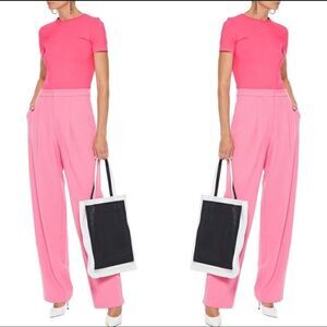Revolve HELMUT LANG Pink Stretch Jersey Crew Neck T-shirt